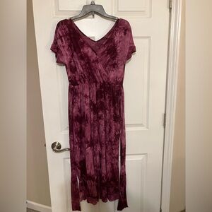 Latched Mama Purple Tie-Dye Jumpsuit